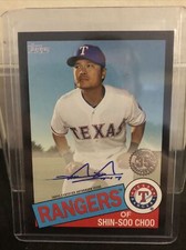 2020 TOPPS 35TH 1985 BLACK SHIN-SOO CHOO AUTO /199 TEXAS RANGERS