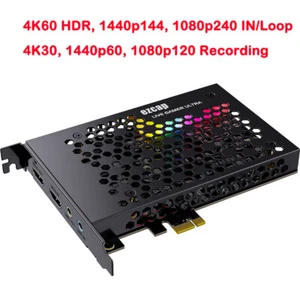 Ezcap Live Streaming Video Capture Card Ultra 4K 60fps PCI-E Game Recorder Box - Picture 1 of 12