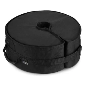 Rhino Basemate Round Outdoor/Patio Offset Cantilever Umbrella Base 18" Black - Picture 1 of 8
