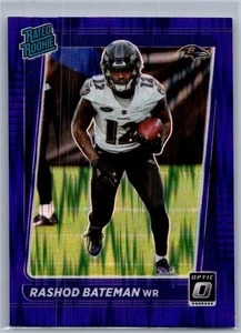 Rashod Bateman Baltimore Ravens 2021 novato con clasificación de choque púrpura óptico - Imagen 1 de 2