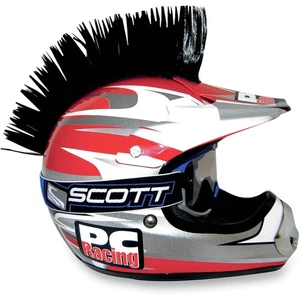 PC Racing Black Helmet Mohawk - PCHMBLACK - Picture 1 of 1