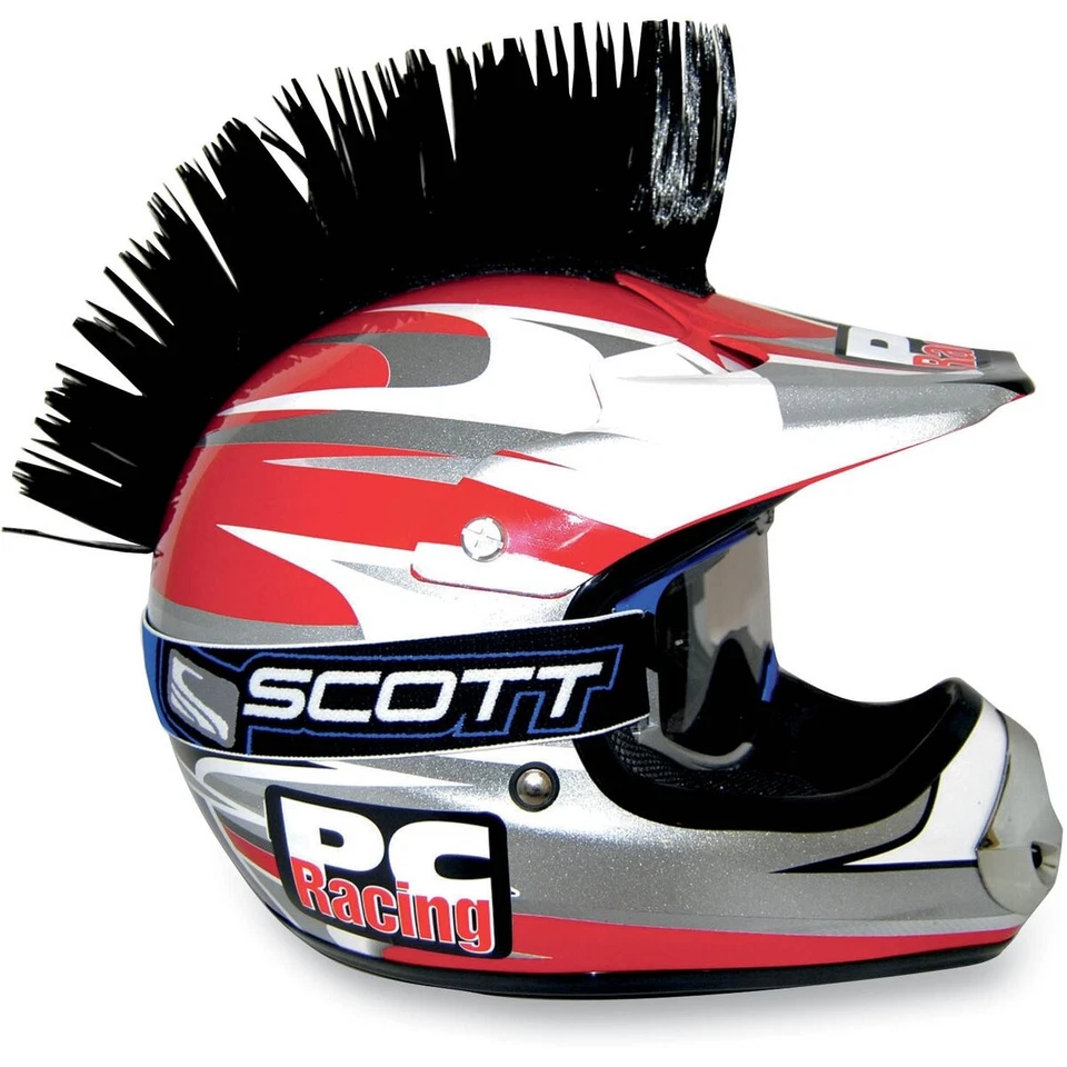 PC Racing Black Helmet Mohawk - PCHMBLACK - Image 1 of 1