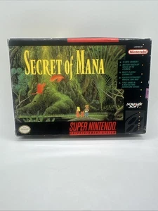 Secret of Mana Super Nintendo SNES with Original Box No Manual No Map - Picture 1 of 9