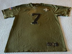 Nike Maglia Uomo XL Saints Salute to Service Taysom Hill #7 Camo NFL On Field - Foto 1 di 11