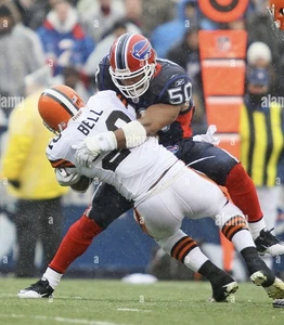 akin ayodele Game Worn Buffalo Bills Team Issued Nike Football Cleats Samples - Bild 1 von 13