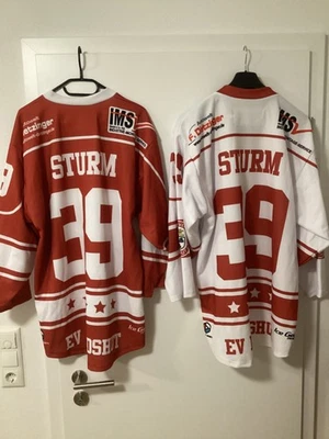 2 X Trikot Marco Sturm Landshut Eishockey NHL Boston Bruins Sharks Hockey - Bild 1 von 4