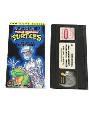 Teenage Mutant Ninja Turtles VHS TMNT Sewer Heroes 2 Turtles Vs The Terminator - Image 1 of 2