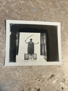 Vintage Surreal & Conceptual Photography Fine Art Fantasy Man In Barrel Sword - Picture 1 of 1