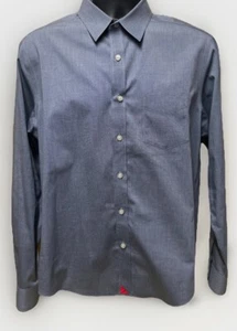 Untuckit Button Shirt Mens Medium Blue Cotton Blend Long Sleeve Casual - Picture 1 of 6