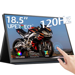 120Hz Touscreen Monitor PC Bildschirm IPS Panel UPERFECT 18,5" Tragbarer Monitor - Afbeelding 1 van 7