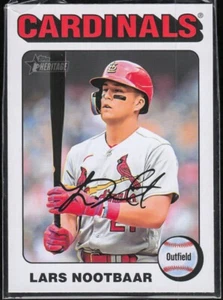 LARS NOOTBAAR 2024 Topps HERITAGE #166 [SP BORDE BLANCO]--CARDENALES DE SAN LUIS - Imagen 1 de 2