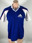 Vintage 90s/y2K Adidas Originals Logo Soccer Jersey 50/50 T Shirt Collared