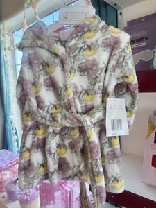 Cute Bear Hooded Robe Girl Infant, Size 0-9 Months NWT - Picture 1 of 4