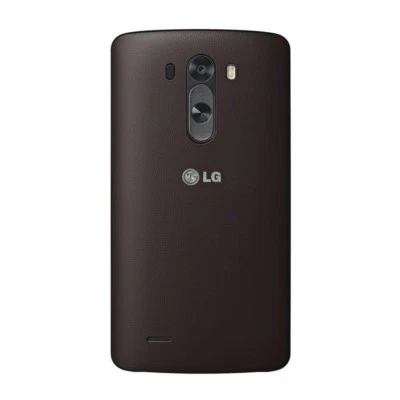 LG Custodia originale Slim Hard Case Cover Posteriore Rigida Marrone per G3 New - Immagine 1 di 2