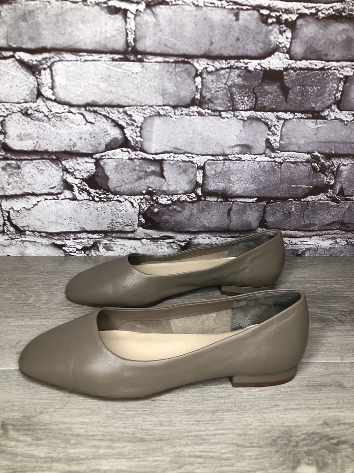 ENZO ANGIOLINI Gray Lydian Slip On Leather Ballet Flats Women’s Sz 6.5M US/37EU - Image 1 of 4