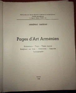ARMENIA. ILUMINACIONES, ALFOMBRA, GOLDSMITH, LOZA DE BARRO, etc .1940. - Picture 1 of 7