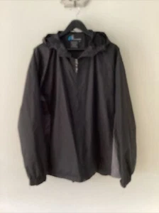 Chaqueta Anorak I.S Apparel Negra y Gris, Reino Unido Talla XL, Excelente Estado - Imagen 1 de 4