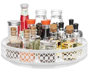 Lazy Susan Organizer Turntable - 11 inch Rotating Spice Rack Metal Lazy Susan... - Picture 1 of 9