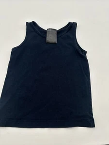 H&M Tank Top Youth Girl Size 4 Blue Solid Bow..#17649 - Picture 1 of 6