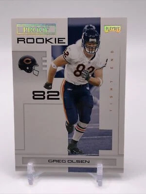 GREG OLSEN 2007 PLAYOFF NFL PLAYOFF ROOKIE SILVER PROOF RC /50 - Image 1 of 4