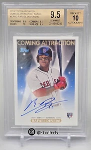 Rafael Devers Rookie RC Auto SSP /40 2018 Topps Archives BGS 9.5 10 RARE GEM+! - Picture 1 of 2