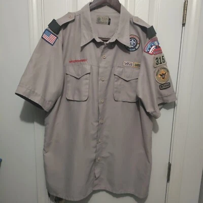 Boy Scouts of America BSA L Mens #315 Vented Microfiber Quick Dry Soft Shirt GUC - Image 1 of 4