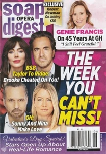 Soap Opera Digest Feb 14, 2022 GENIE FRANCIS ON 45 YEARS with GENERAL HOSPITAL - Picture 1 of 1