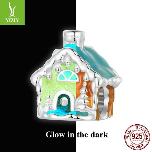 VALENTINO Ciondolo Moda Donna Argento Sterling 925 Luminoso Casa Natale Adattamento Bracciali