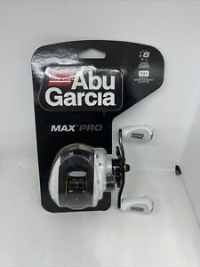 Abu Garcia Max Pro Max4 Pro 8 Bearings 7.1:1 Gear Ratio White/Black - NEW