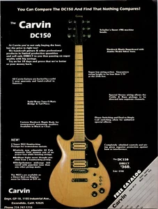 VINTAGE 1978 CARVIN DC-150 GUITAR PRINT AD - Picture 1 of 1