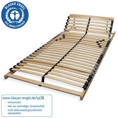 Lattenrost 140x200 90x200 120x200 7 Zonen Lattenrahmen verstellbar 28 Leisten - Bild 1 von 4