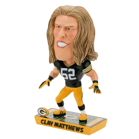 Clay Matthews Green Bay Packers Caricature Bobblehead NFL FOCO NIB GB Go Pack Go Cover