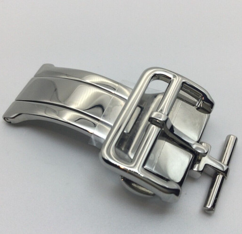 HERMÈS FIBBIA TANG DISTRIBUZIONE 19MM QUALITÀ PREMIUM IMPECCABILE PER CINTURINO HERMES APPLE WATCH