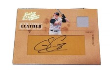 2005 Donruss Leather & Lumber Cuts Jerseys 06/32 Sean Casey #LC-51 Auto