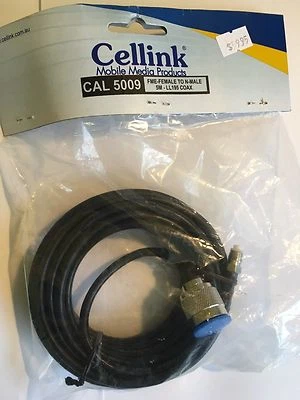 Yagi Coaxial Lead x5 Metres "N" Connector-M to FME-F Low-Loss LL195 CAL5009   - image 1 of 4