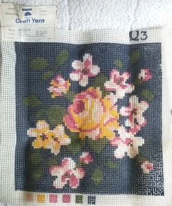 Patons Beehive Bouquet Full Color Quick Needlepoint Canvas Design Size 15" x 15" - Picture 1 of 3