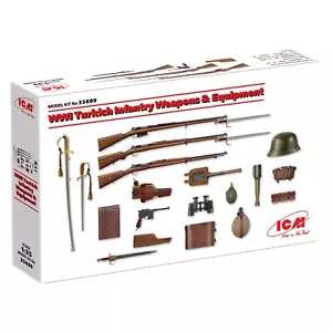 ICM 35699 Plastik Modellbausatz Maßstab 1:35 WWI Turkich Infanterie Waffen & Ausrüstung - Bild 1 von 24