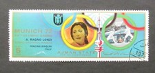 Manama Postage Stamps 1972 Olympics used mounted