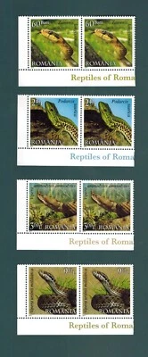 罗马尼亚 2011 年动物爬行动物蛇毒蛇一对全套全新无标签 OG — 第 1/2 张图片