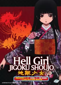 DVD Anime HELL GIRL Jigoku Shoujo Complete Series SEASON 1-4 (1-90) + Live Movie - Picture 1 of 2