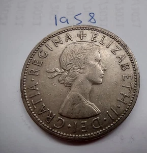 Half Crown Münze 1958 - Bild 1 von 2