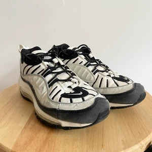 NIKE AIR MAX 98 Womens Sneakers Runners US 8 EU 39 Sail Black AH6799-113 - Picture 1 of 14