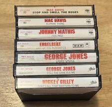 Cassette Lot - Mac Davis, Johnny Mathis, Engelbert, George Jones, Mickey Gilley