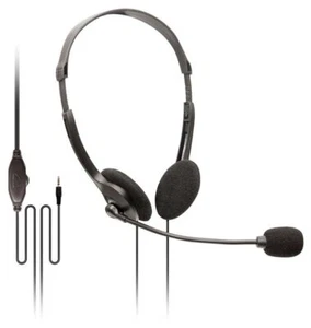 SOUNDLAB - Stereo Headset with Rotating Boom Microphone, Black - Picture 1 of 4