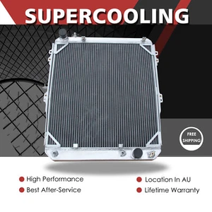 3ROW Aluminum Radiator For Toyota Hilux Surf 3.0L Turbo KZN130 1KZ-TE AT 1993-96 - Picture 1 of 8