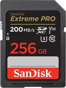 SanDisk 256GB Extreme PRO SDXC UHS-I Memory Card - C10, U3, V30, 4K UHD, SD Card - Picture 1 of 1