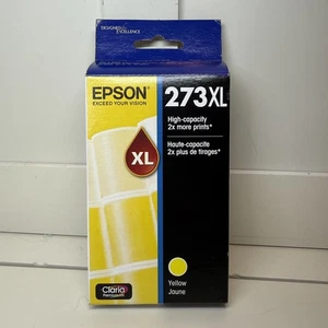 Cartucho de tinta amarillo de alta capacidad original Epson 273XL T273XL120-S NUEVO - Imagen 1 de 5