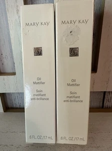 Olio Mary Kay opacizzante pelle grassa olio viso fuori produzione 0,6 once 17 ml raro lotto 2x - Foto 1 di 3