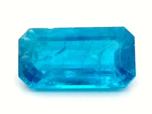1.84Ct UNHEATED NEON BLUE APATITE GEMSTONE FROM BRAZIL - Picture 1 of 7
