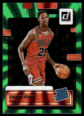 2022-23 Donruss Holo Laser Green #218 Dalen Terry RC - Image 1 of 2